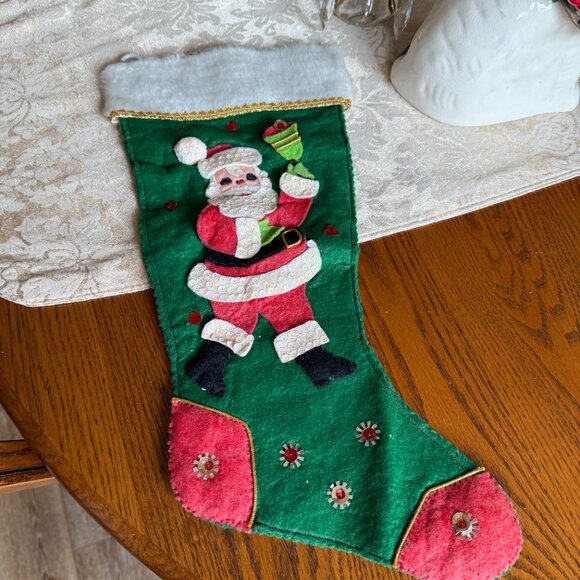 Vintage Santa, Coaster set, Stocking, Porcelain Santa Candle - Picture 6 of 17